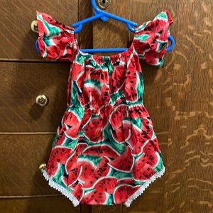 Boutique watermelon romper